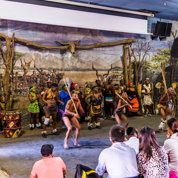 Cultura de la Aldea Lesedi y safari en el Parque de Leones – 1 día