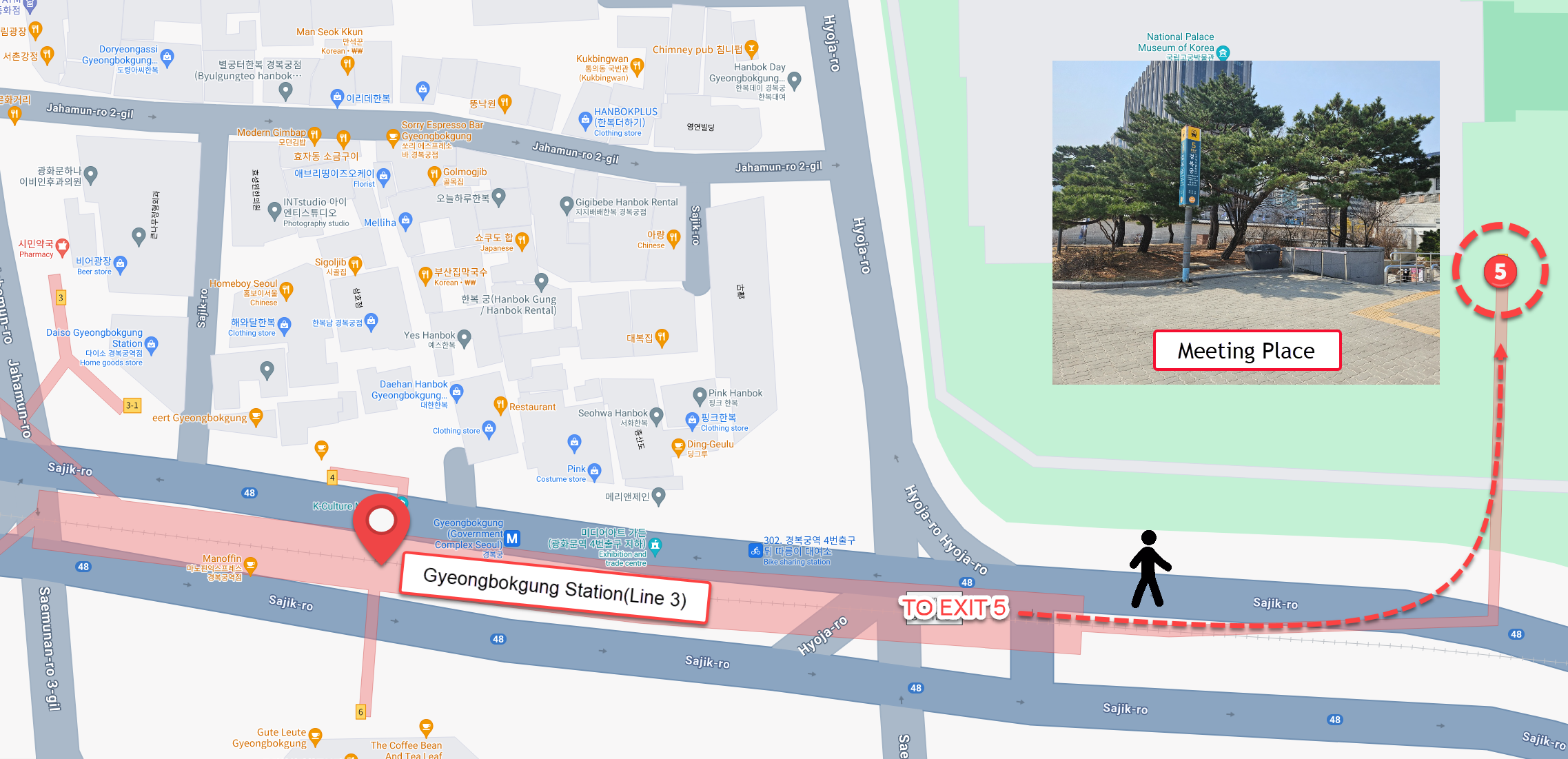 Walking Tour with Gyeongbokgung Palace, Bukchon, Insadong