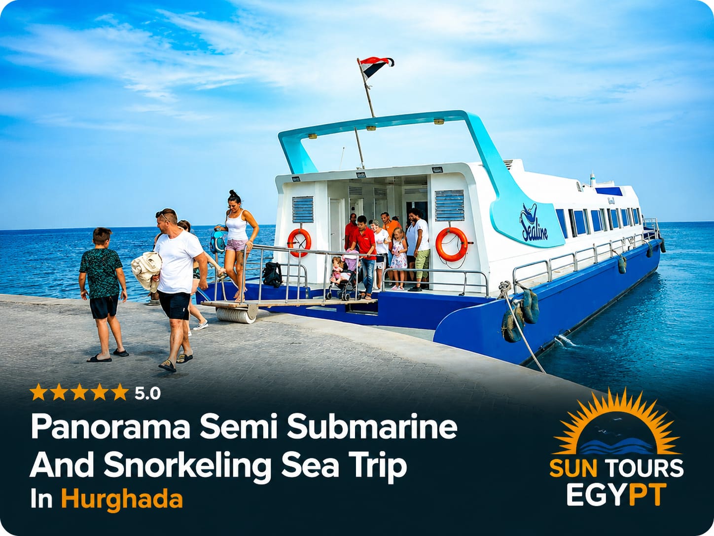 Panorama Semi Submarine And Snorkeling Sea Trip In Hurghada