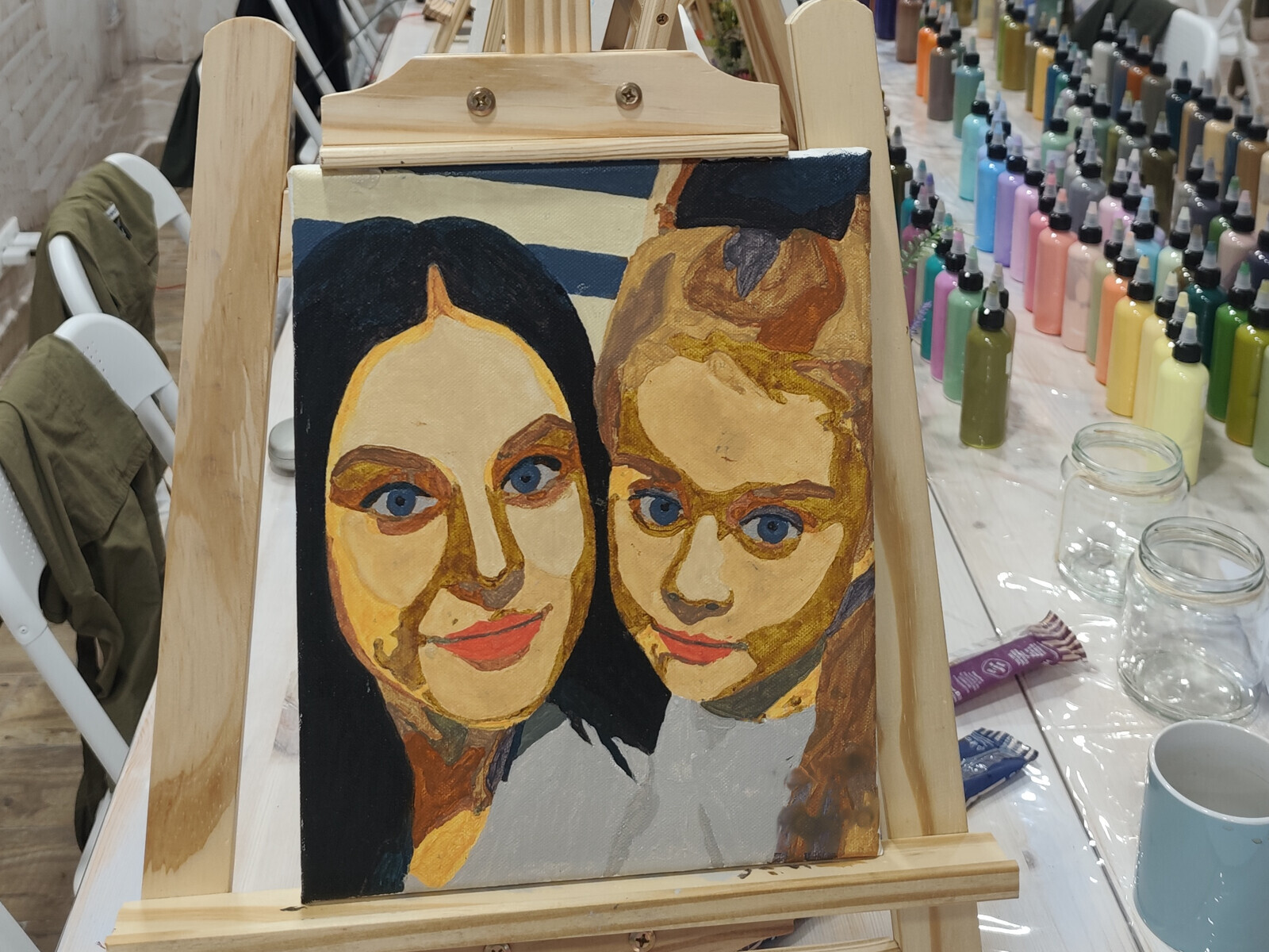 Paint by Numbers Workshop with Your Own Photo in Mijas Pueblo