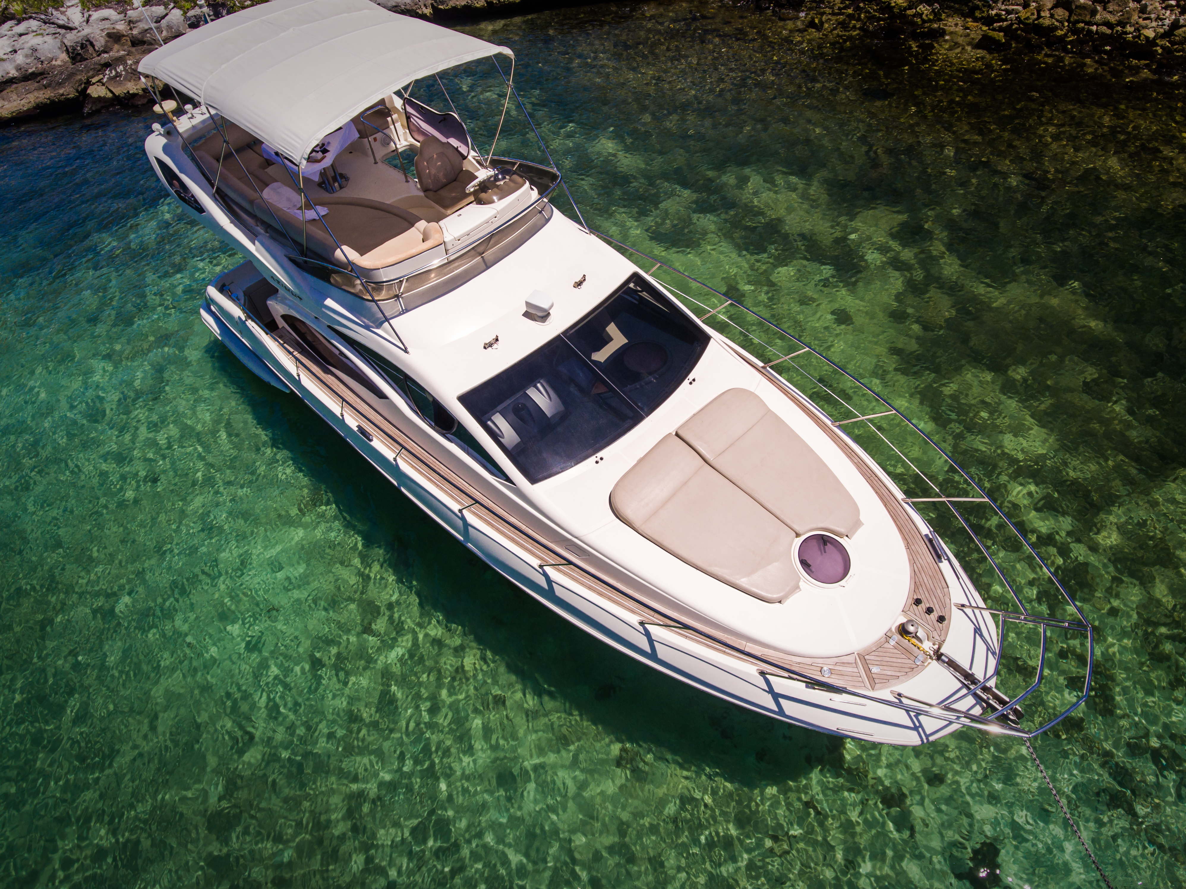 Her Şey Dahil 9 saat El Cielo Cozumel 43`Azimut yatında