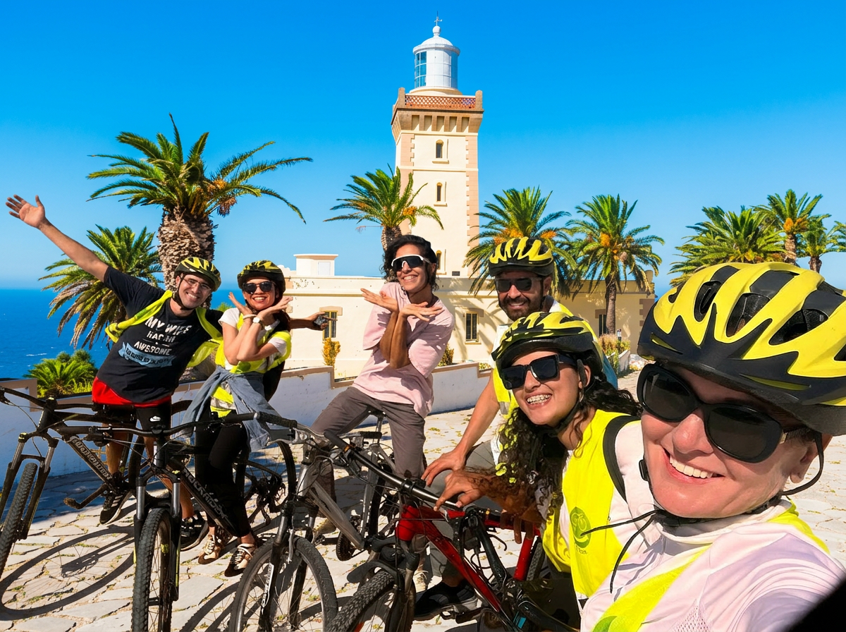 Tour en bicicleta eléctrica por la costa de Cap Spartel