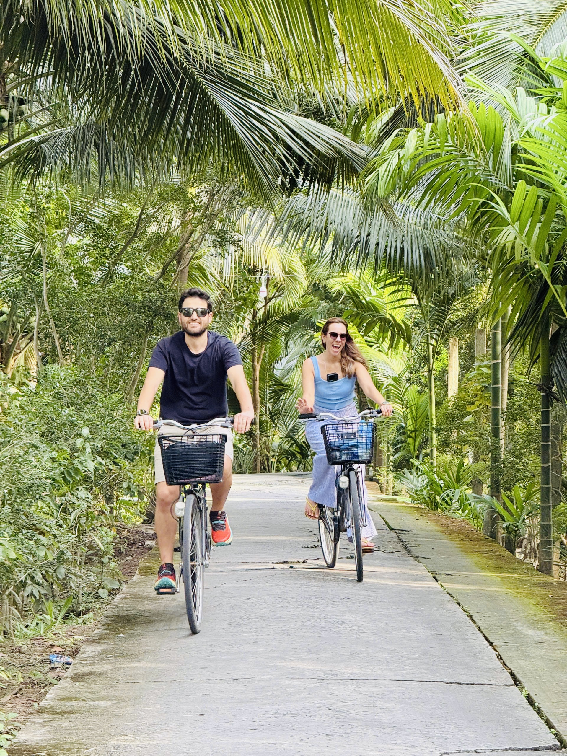 Vida local del Mekong y paseo por el pueblo rural