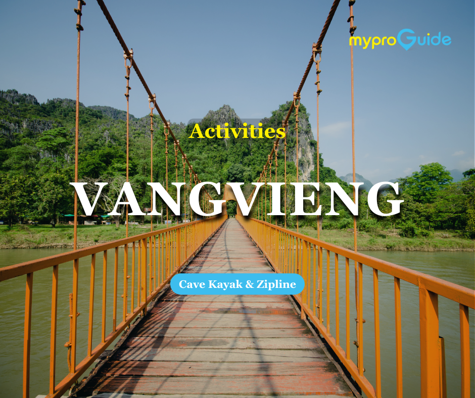 Vangvieng con kayak en cueva y tirolesa (salida desde Vangvieng)