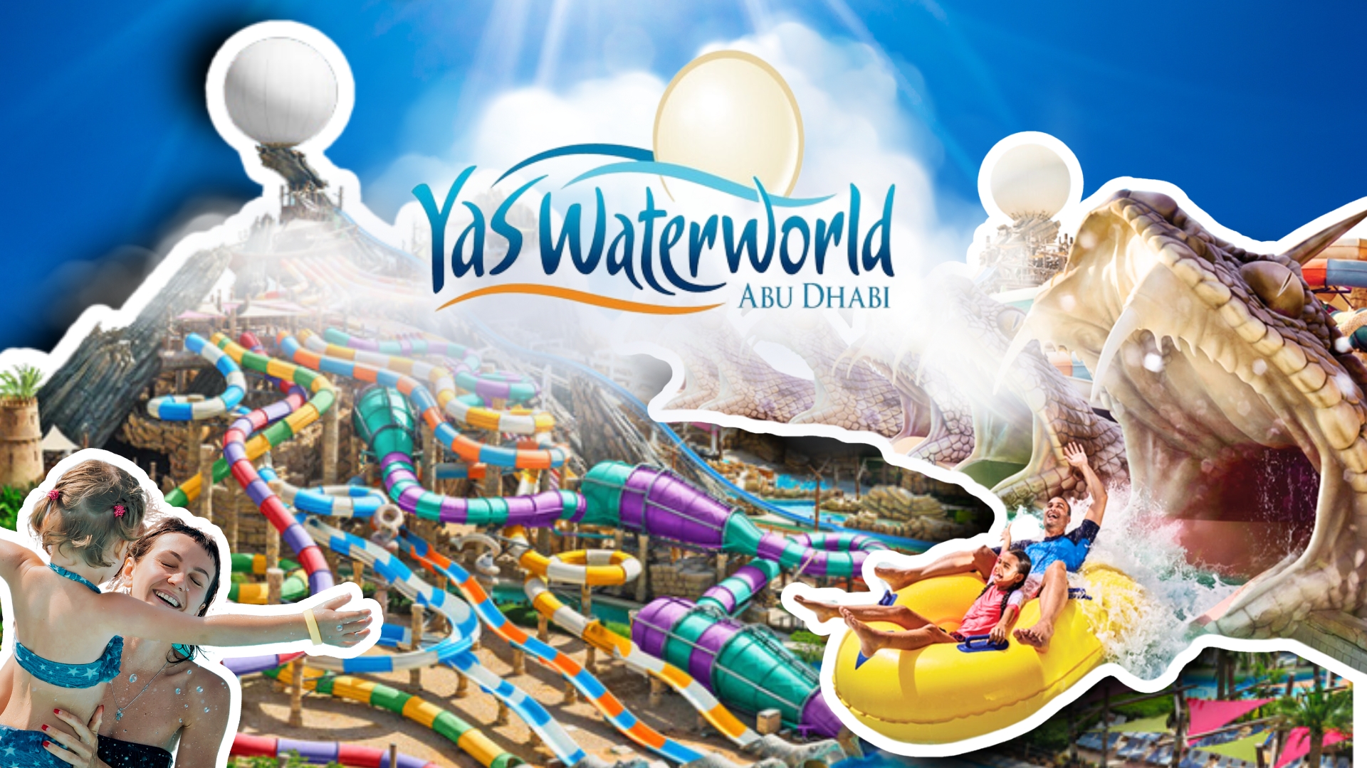 Abu Dhabi City Tour with Grand Mosque & Yas Water World Entrance tickets