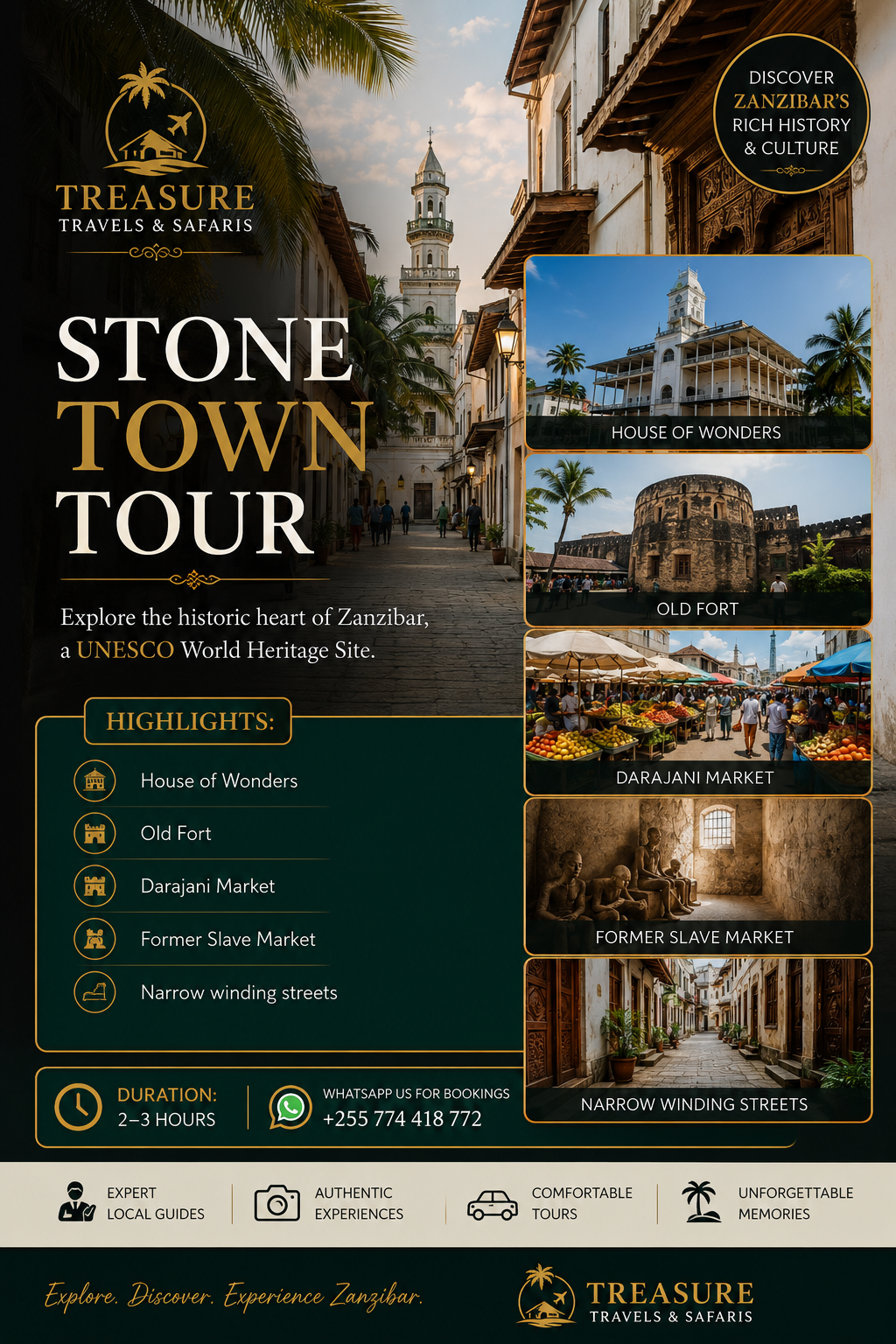 Experimente los tours de Stonetown de Zanzíbar
