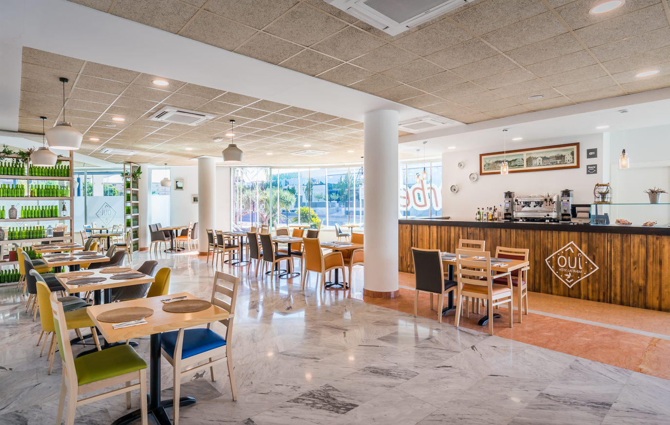 Menú en OUI Gastrobar