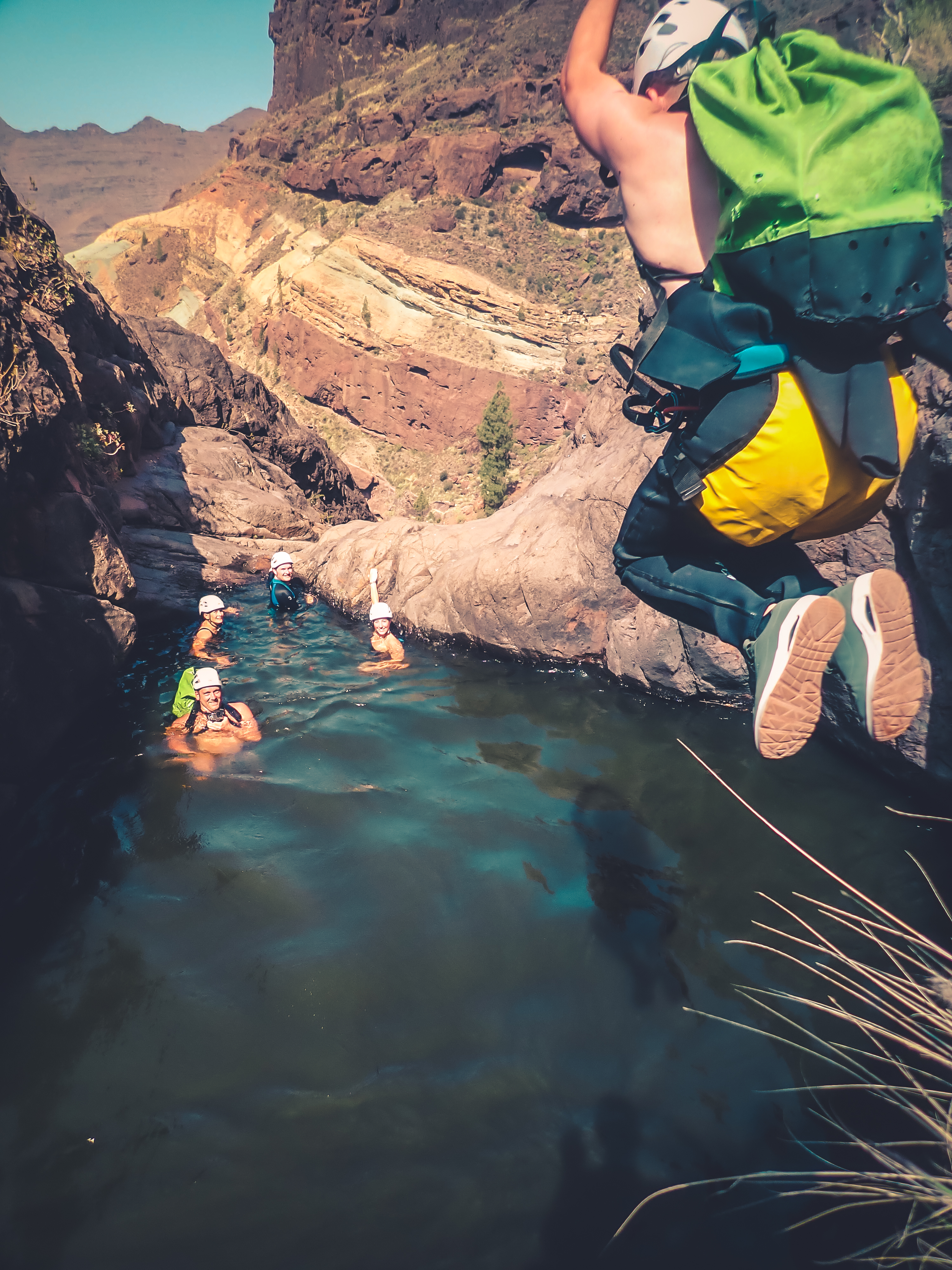 Cliff Jumping Canyoning in The Rainbow Rocks Ravine - Los Azulejos - Photo 5