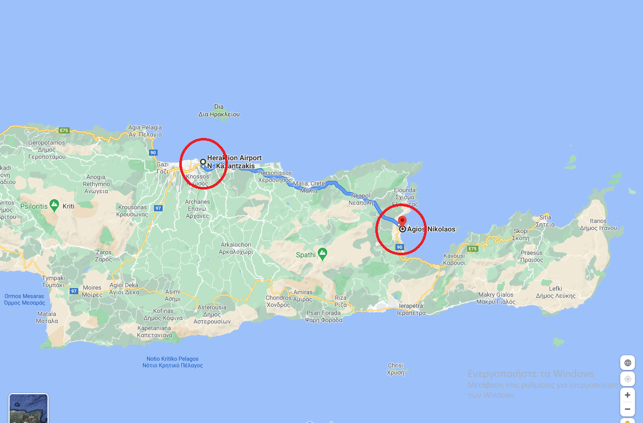 Heraklion Airport or Port Transfer to / from Agios Nikolaos Heraklion Air.-Agios Nikolaos