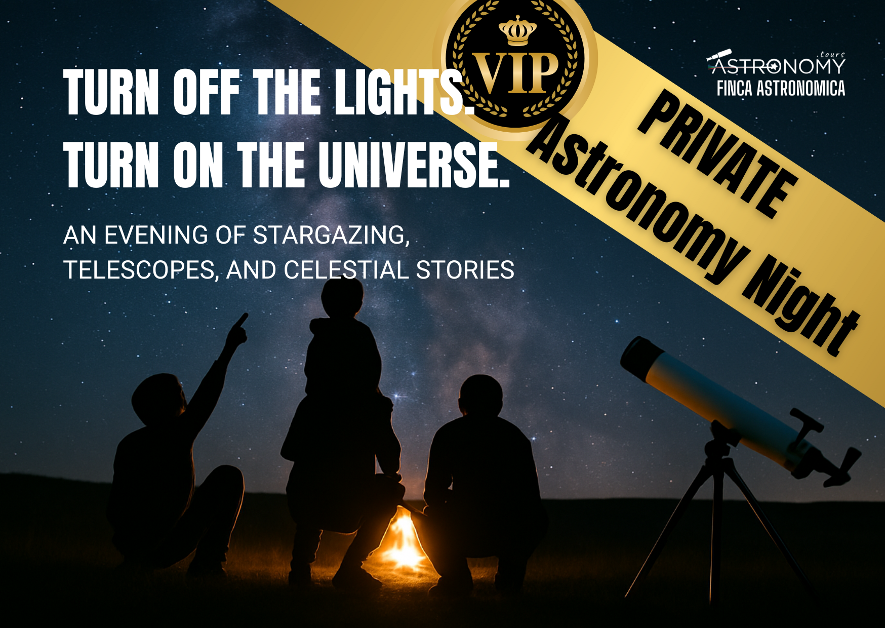 Noche Privada de Astronomía – Experiencia de Observación del Cielo en Finca Astronómica