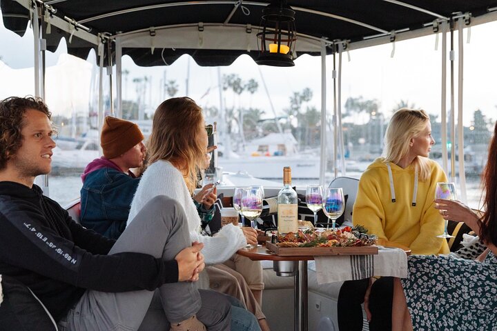Crucero privado en barco eléctrico de lujo con vino, tabla de embutidos y avistamiento de leones marinos - Foto 2