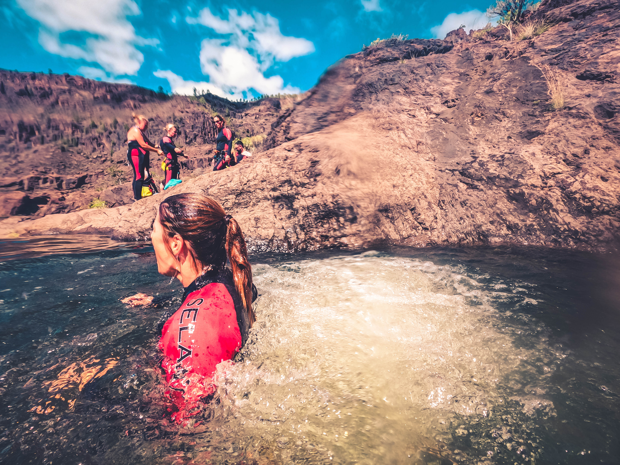 Cliff Jumping Canyoning in The Rainbow Rocks Ravine - Los Azulejos - Photo 8