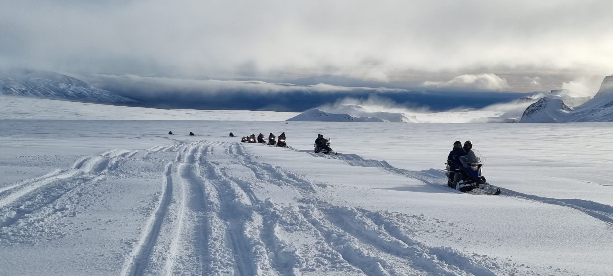 Langjokull Snowmobile Tour on Glacier and Laugaras Lagoon - photo 7