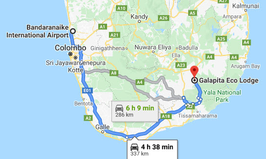 Colombo Airport (CMB) to Galapita City Private Transfer
