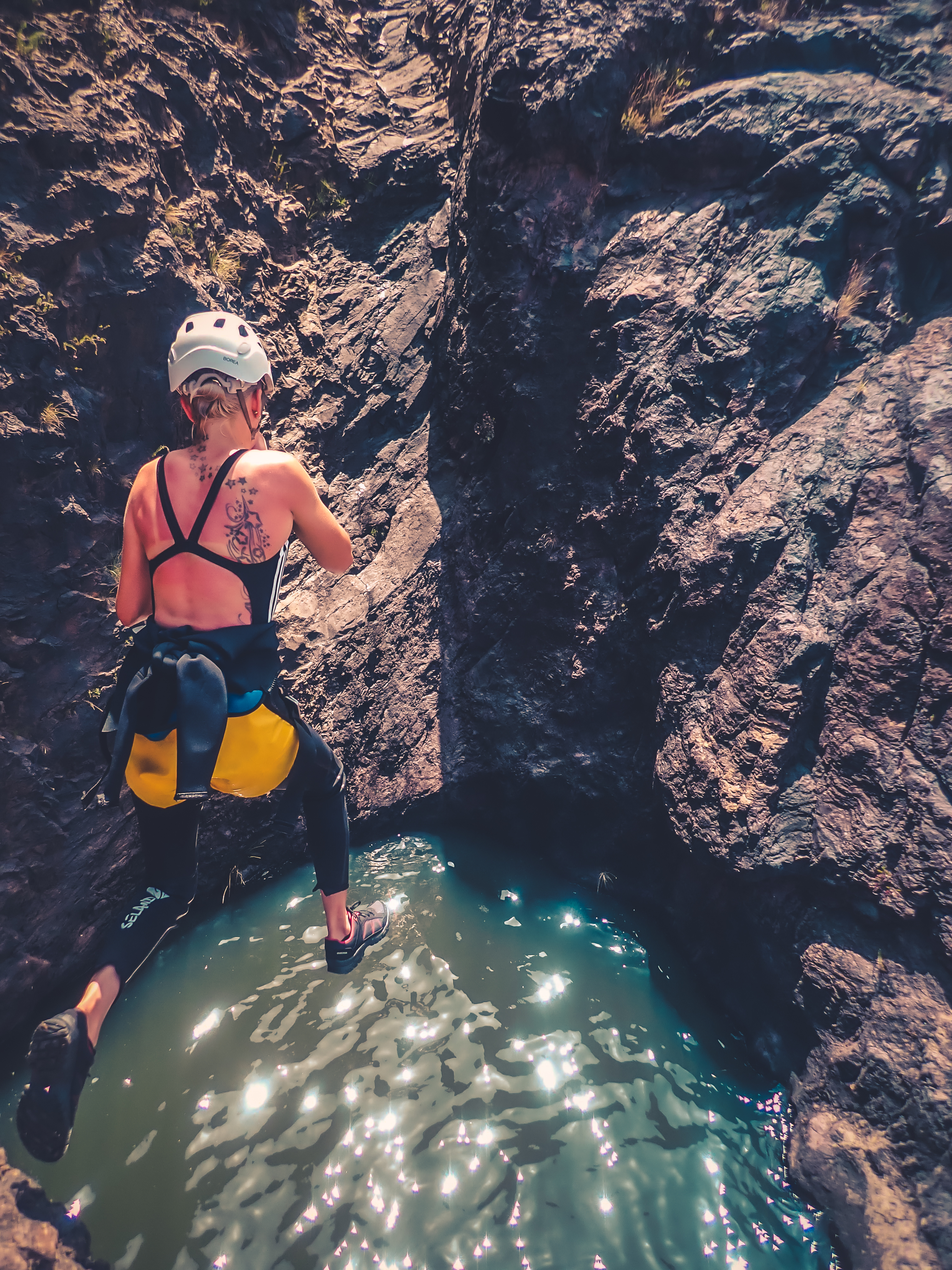 Cliff Jumping Canyoning in The Rainbow Rocks Ravine - Los Azulejos - Photo 14