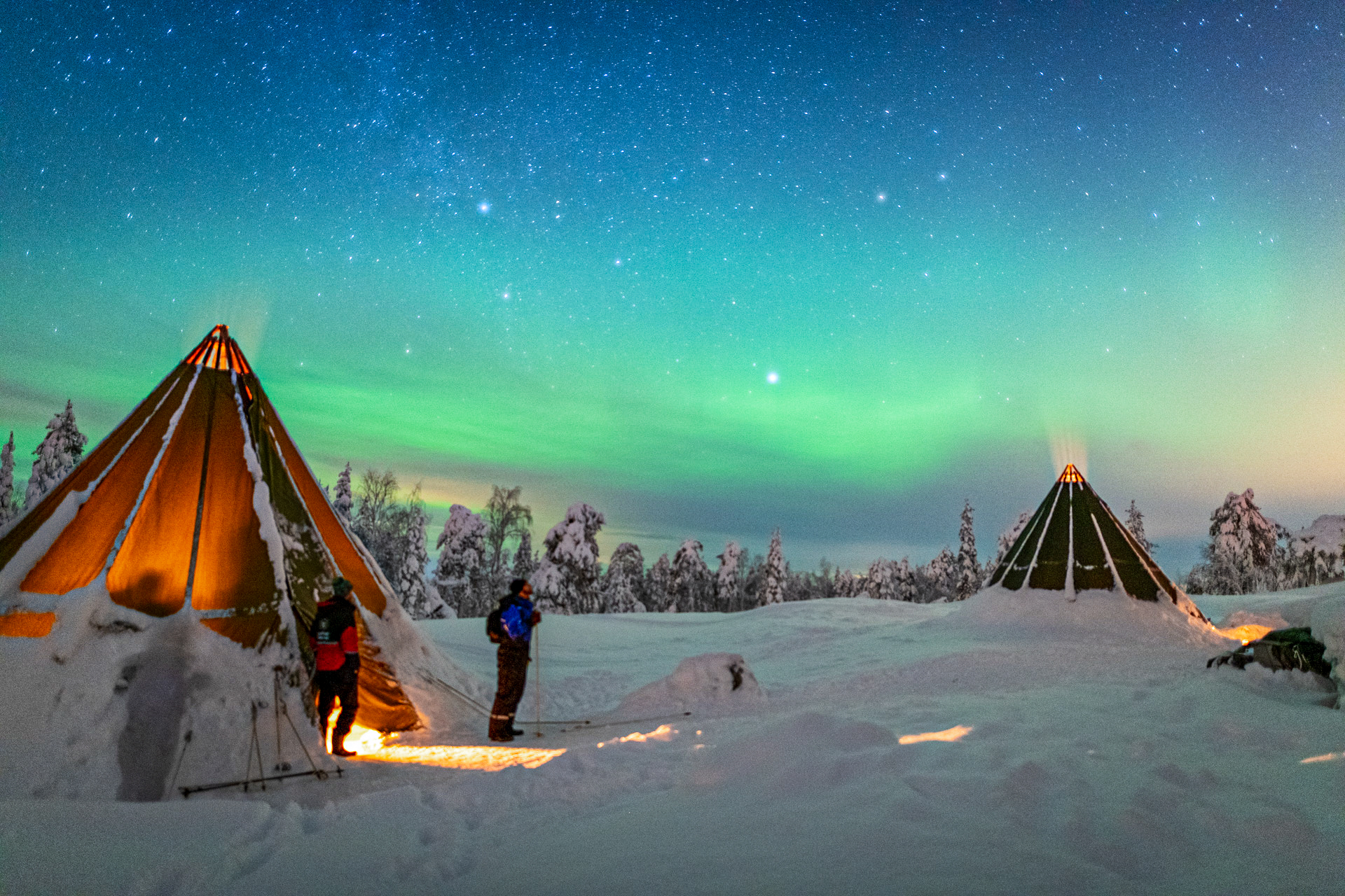 Celebración del Año Nuevo según las tradiciones finlandesas y la aurora boreal - Kemi - Foto 4