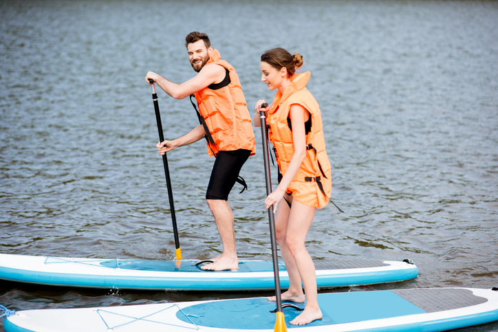 Private stand up paddle surf lessons in Isla Canela