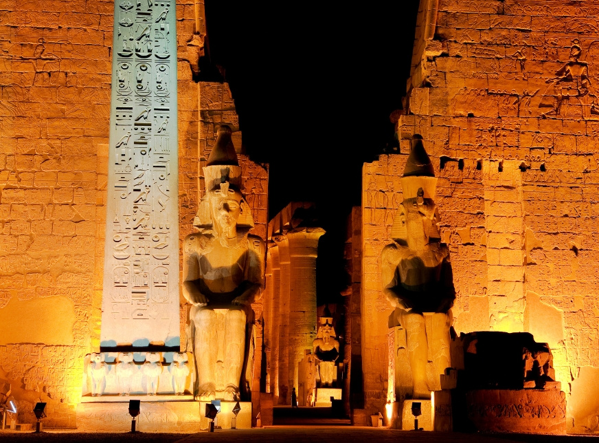 Karnak Sound and Light Show from Luxor Karnak Sound and Light show from Luxor.