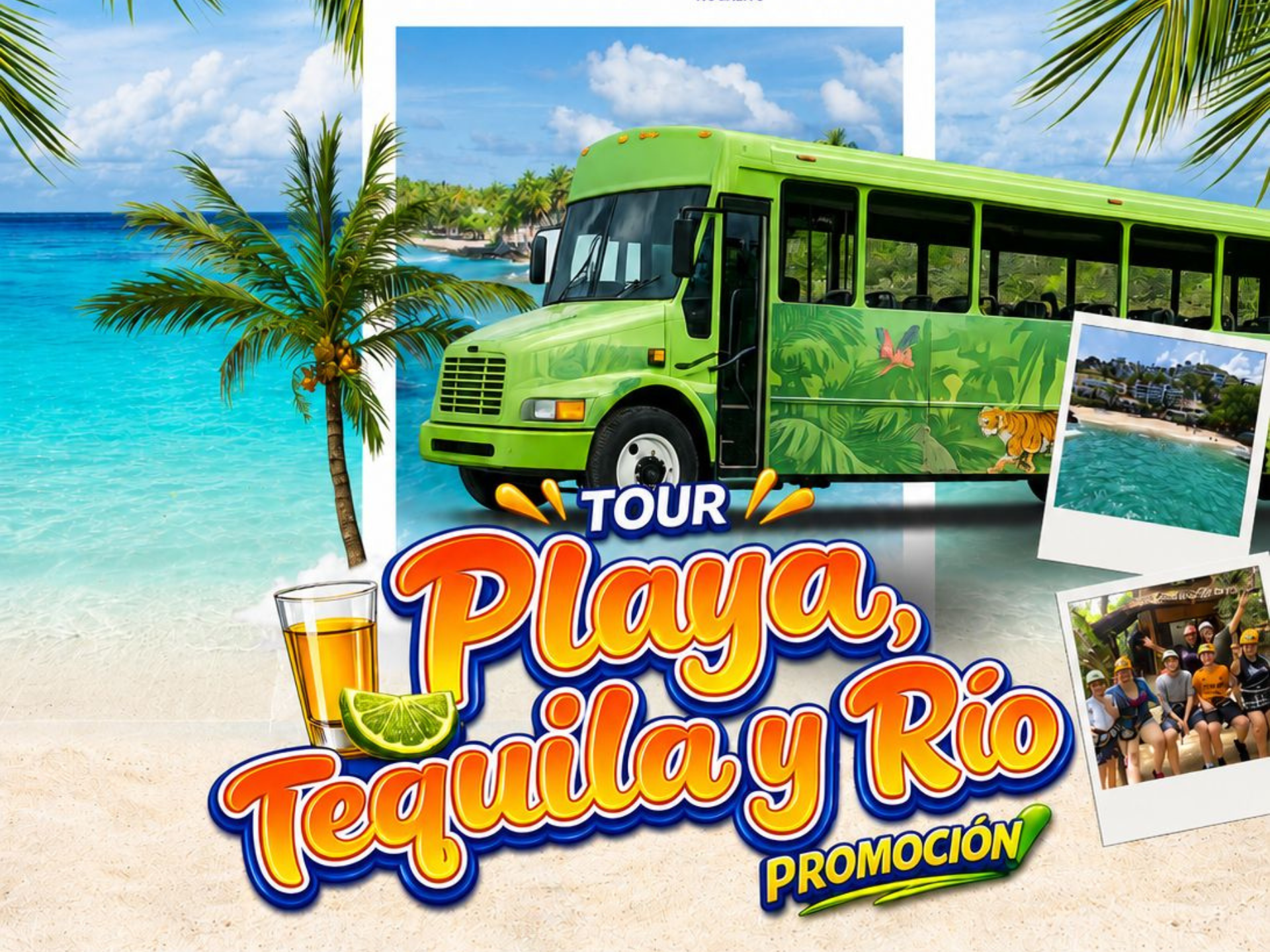 Desde Puerto Vallarta Tour Playa, Tequila y Rio