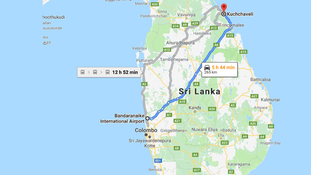 Colombo Airport (CMB) to Madampe City Private Transfer