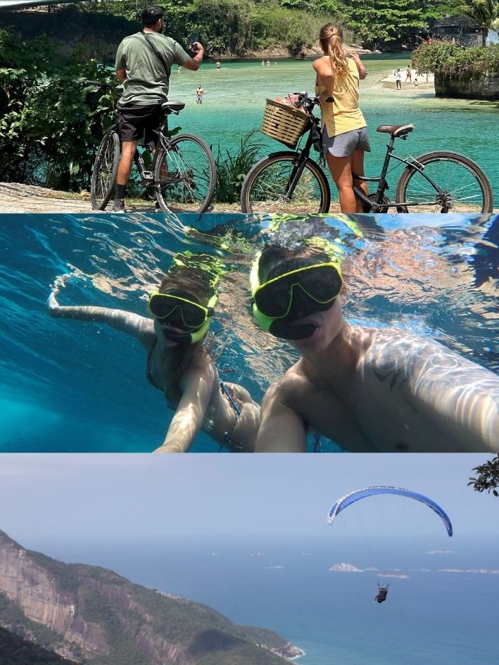 Snorkel, bicicleta y vuelo: la mejor experiencia en Río