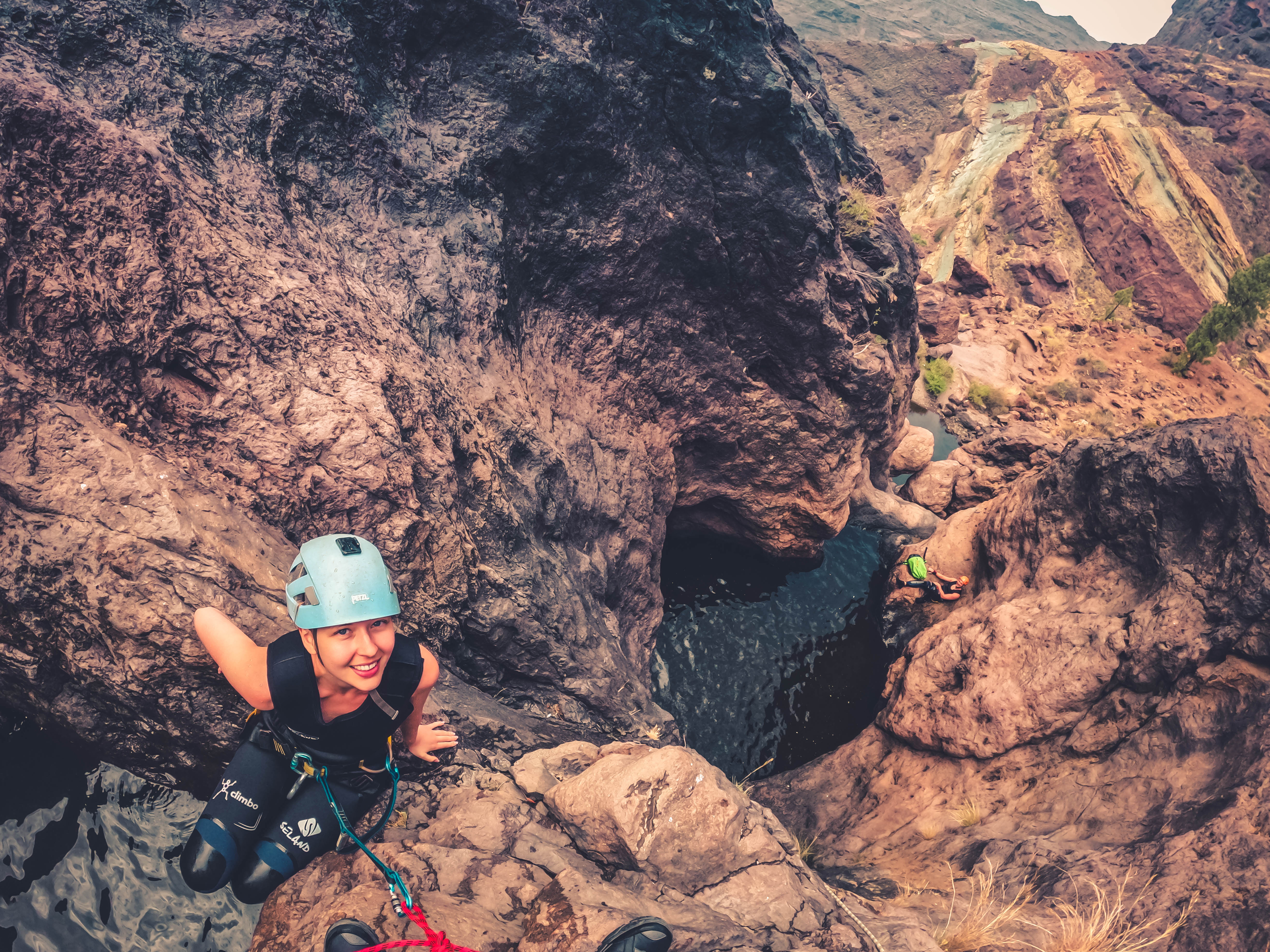 Cliff Jumping Canyoning in The Rainbow Rocks Ravine - Los Azulejos - Photo 22