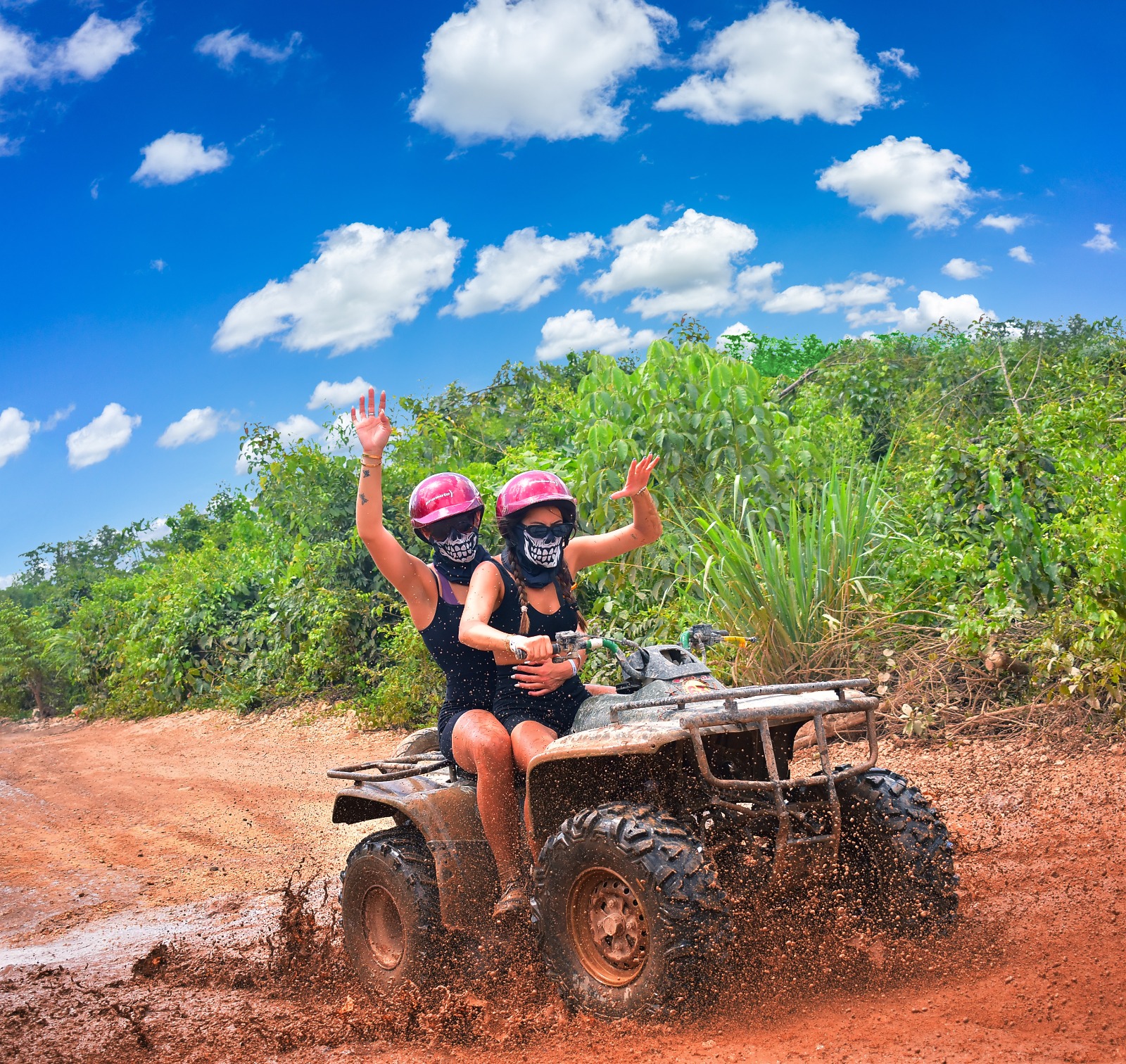 Parque de Aventuras Extremas con ATV sencillo, Tirolesas y Cenote — 22/42