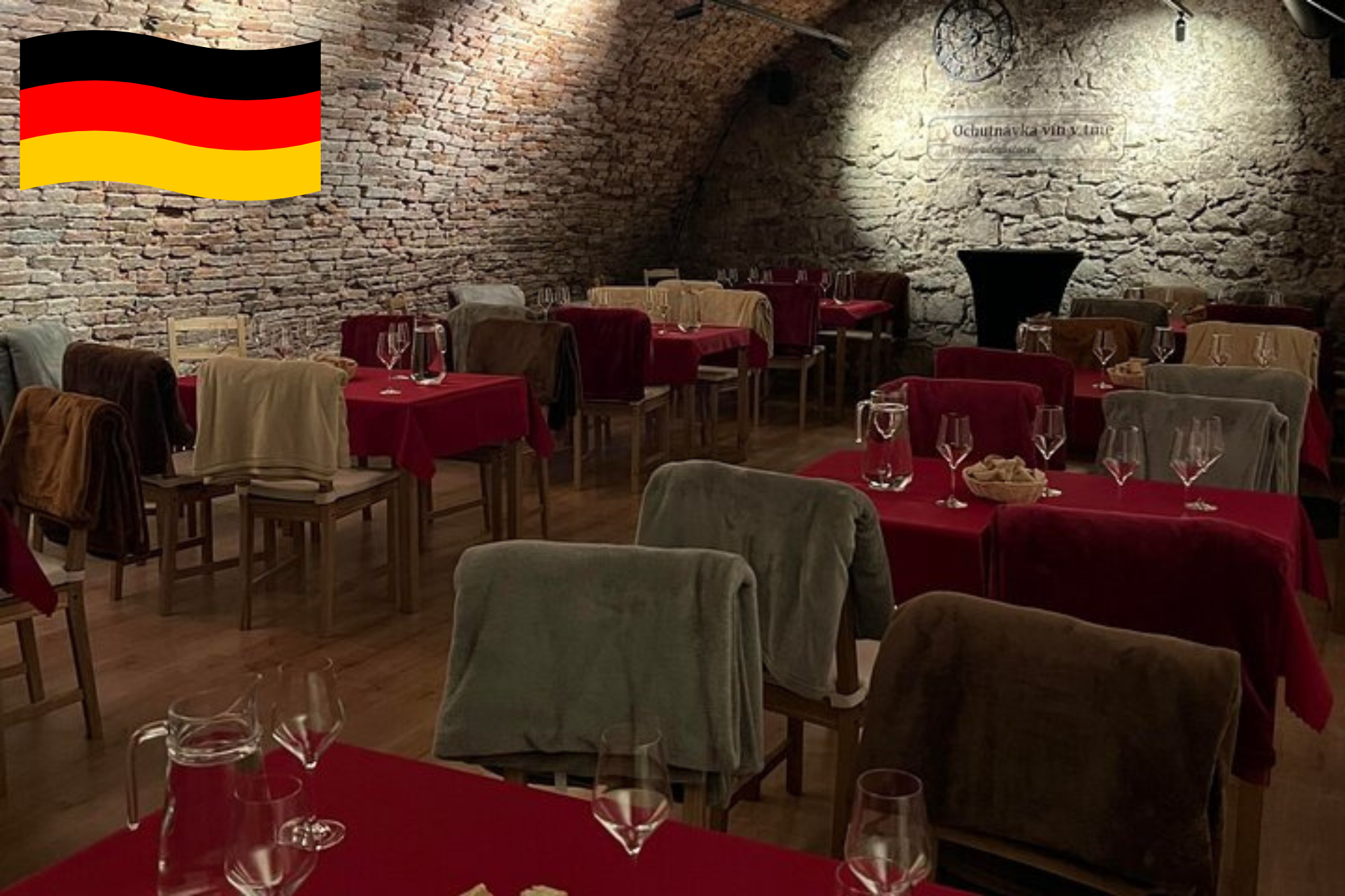 Bratislava Wine Tasting IN THE DARK! (in German) Weinprobe IM DUNKELN! (auf Deutsch)