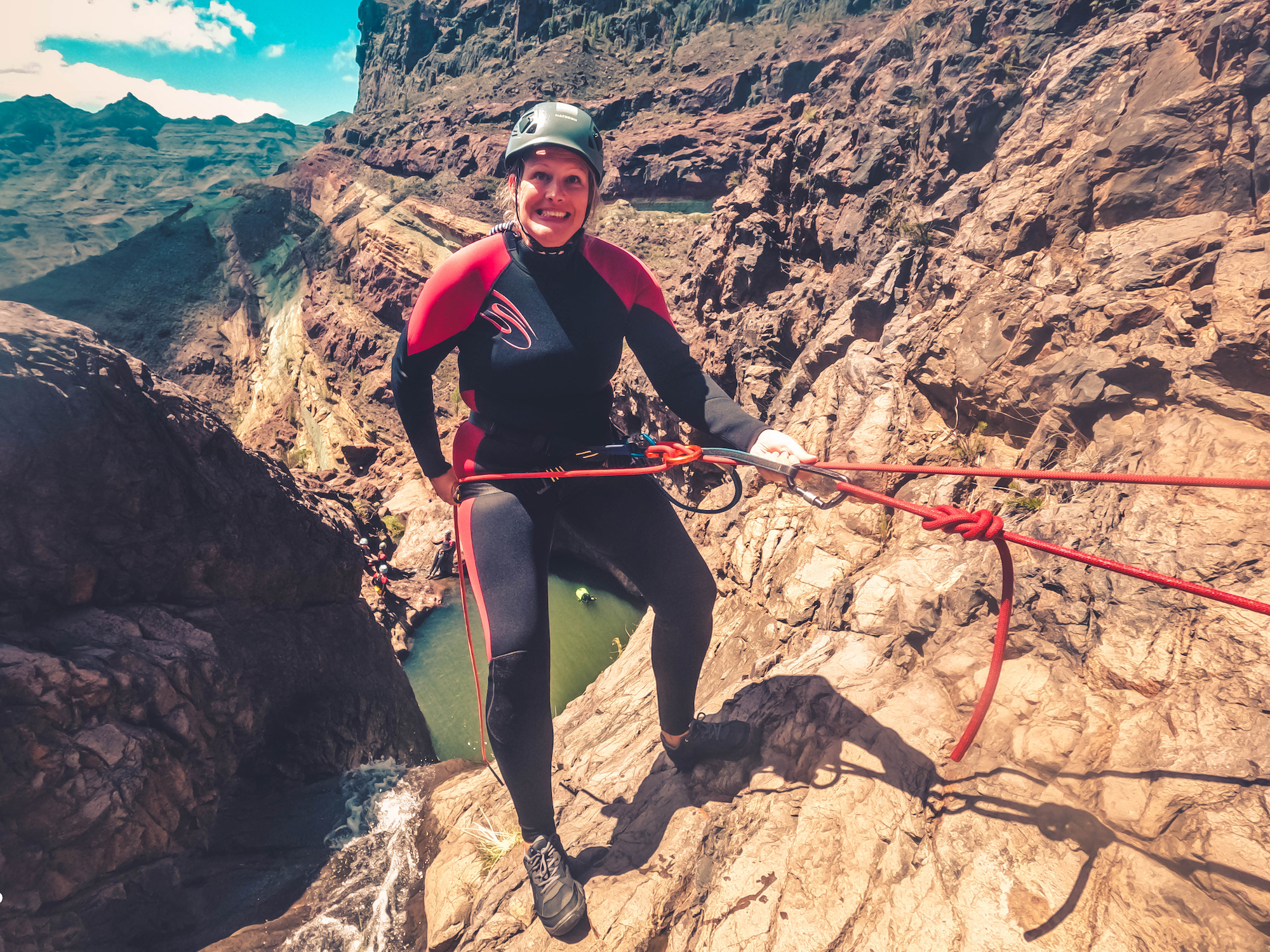 Cliff Jumping Canyoning in The Rainbow Rocks Ravine - Los Azulejos - Photo 18