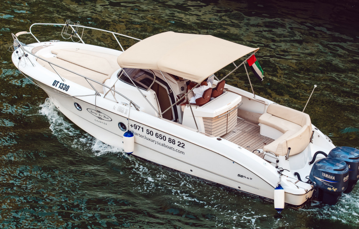 Recorrido de lujo en barco por el puerto deportivo de Dubái de 2 horas con traslado
