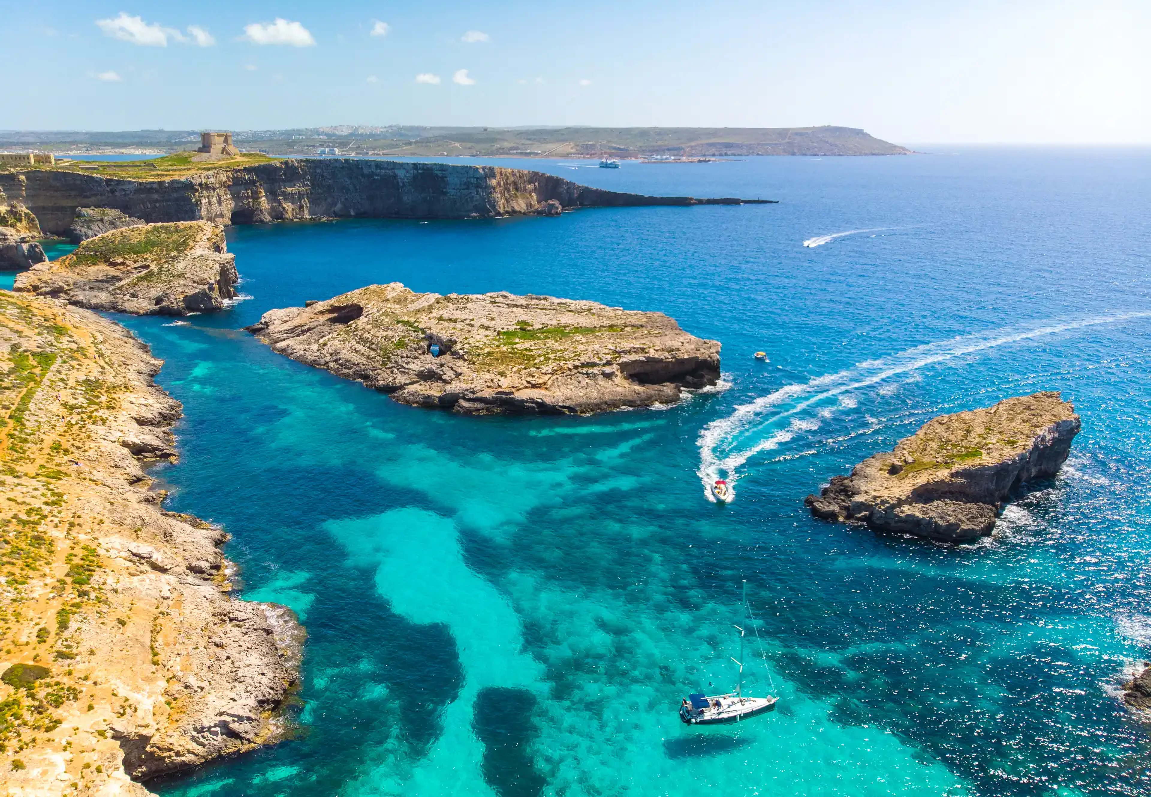From Ċirkewwa (Mellieħa): Roundtrip Ferry to Comino Blue Lagoon with Optional Trip to Gozo From Ċirkewwa (Mellieħa): Roundtrip Ferry to Comino Blue Lagoon with Optional Trip to Gozo