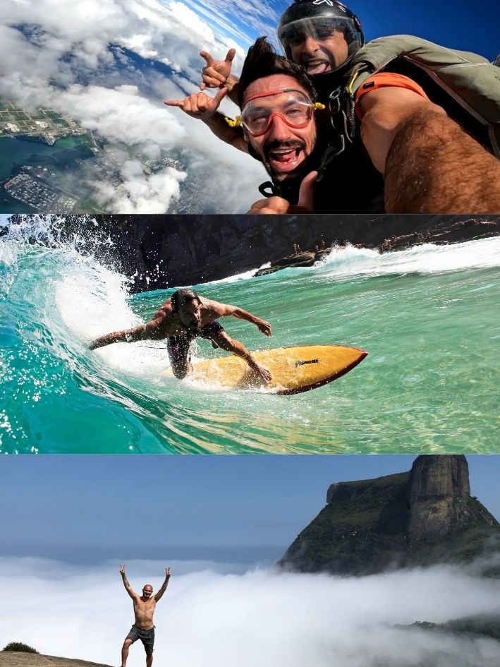 Surf, caminata y paracaidismo: la mejor experiencia en Río