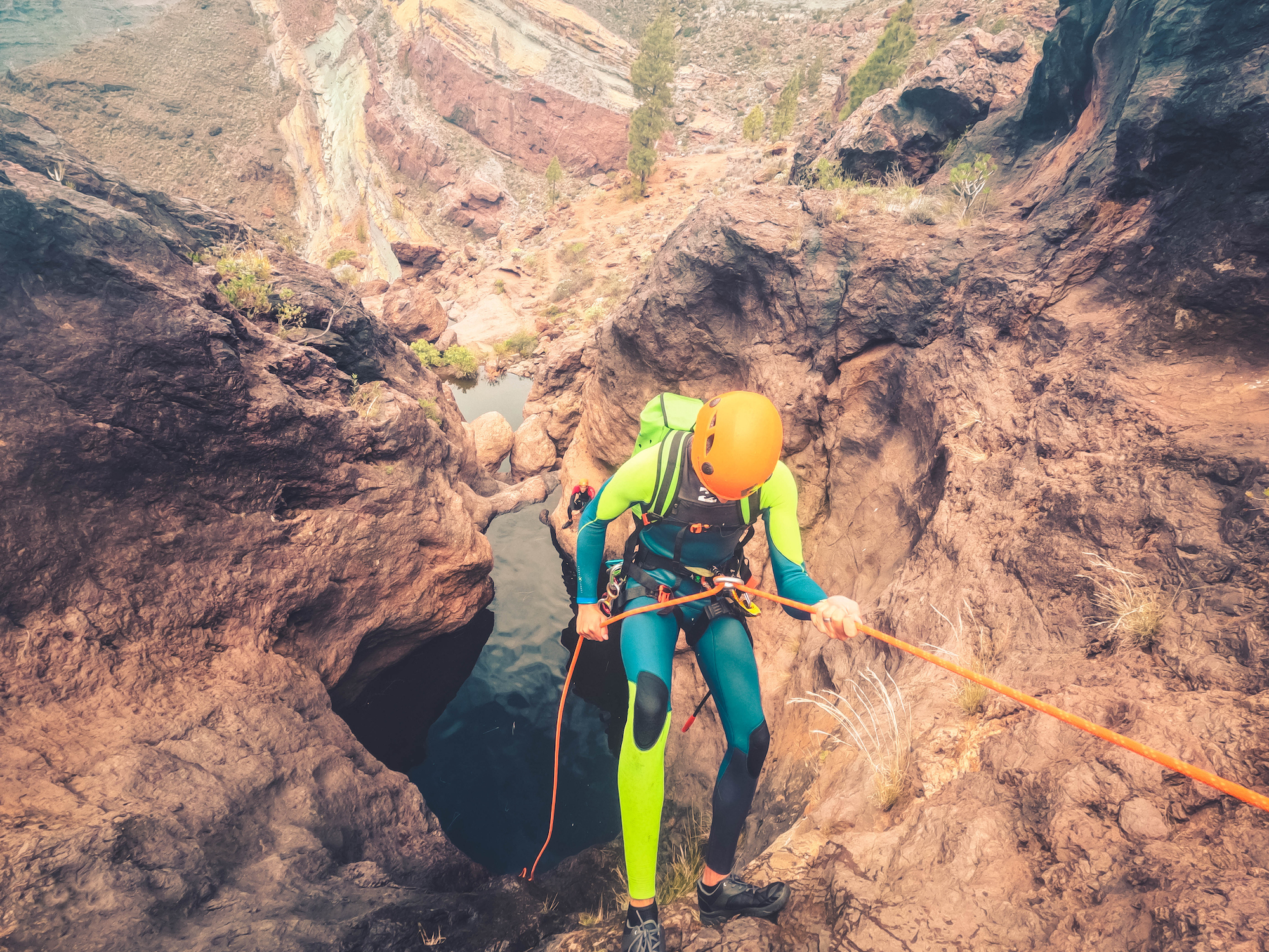 Cliff Jumping Canyoning in The Rainbow Rocks Ravine - Los Azulejos - Photo 10