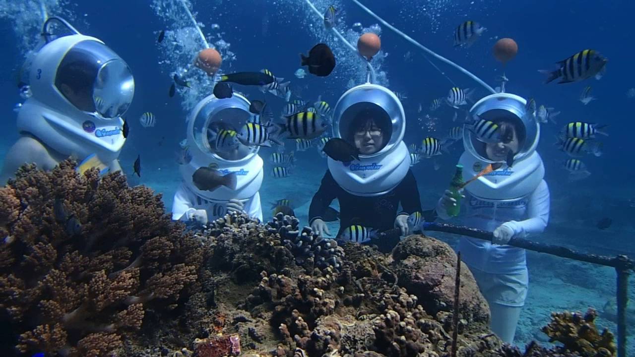 Actividad de caminante marino en Nusa Dua