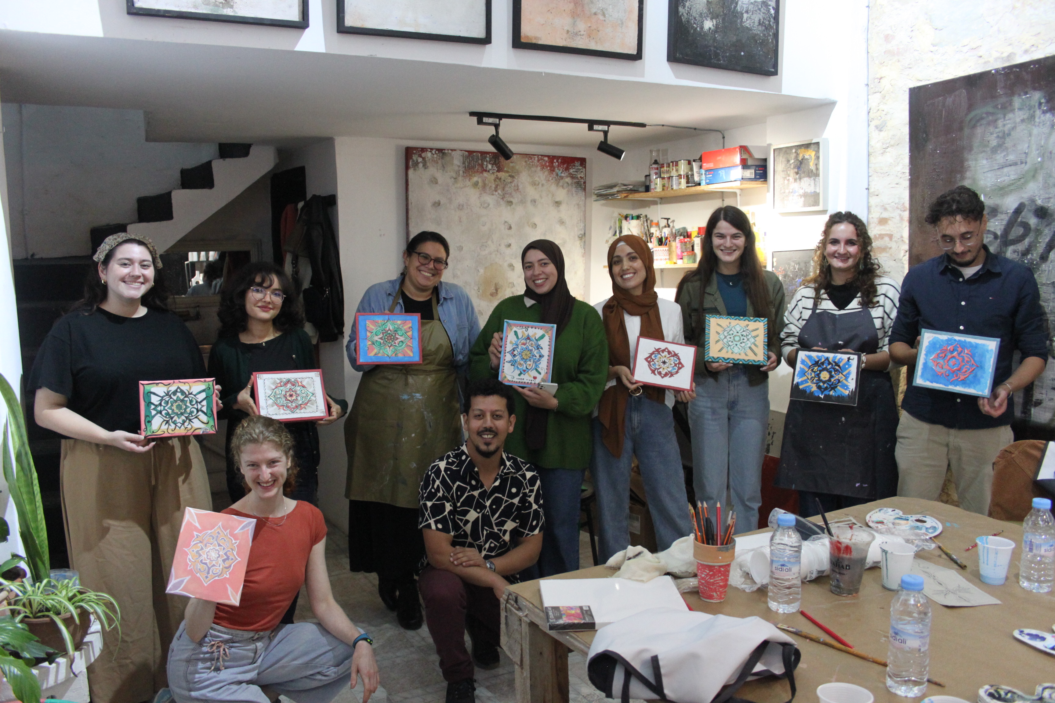 Taller de pintura en Tánger