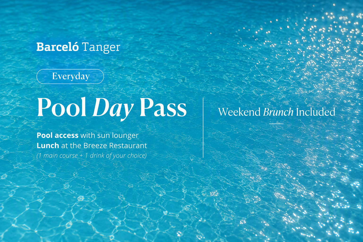 Weekend Day Pass con Brunch