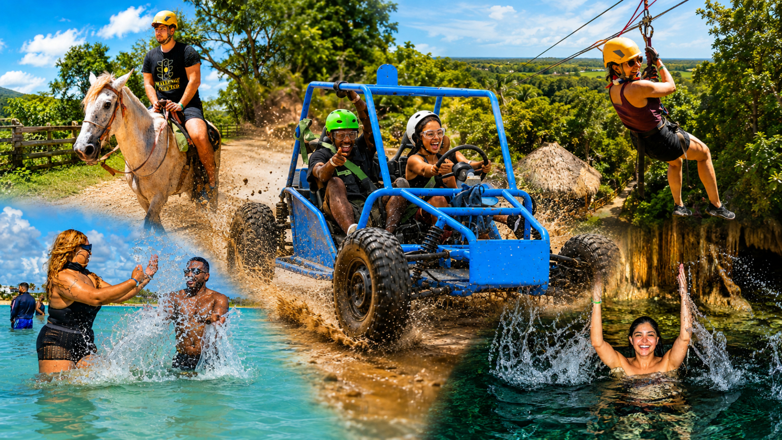 Punta Cana Full-Day Adventure: Buggy, Zipline, Horseback & Cenote – photo 1