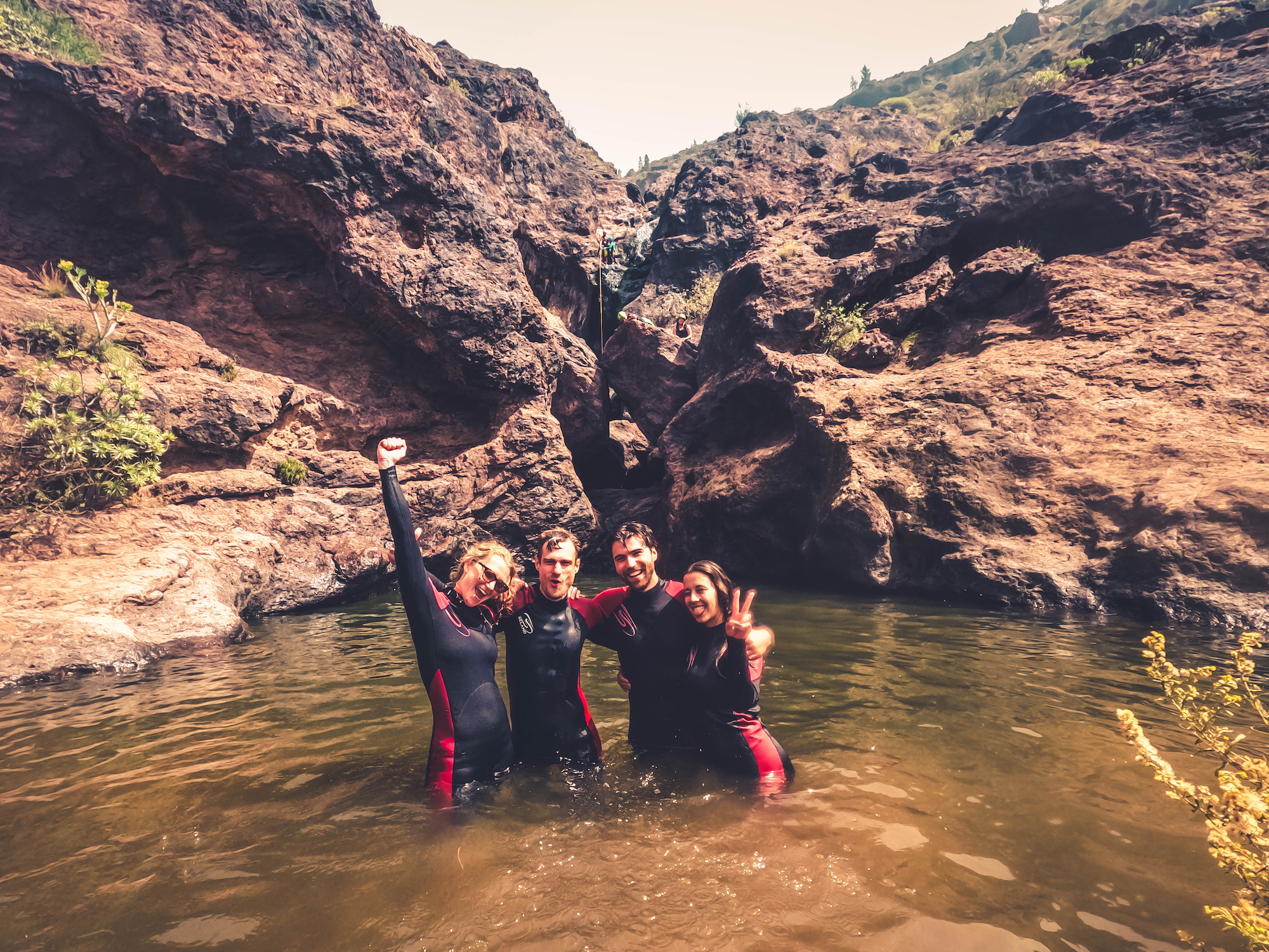 Cliff Jumping Canyoning in The Rainbow Rocks Ravine - Los Azulejos - Photo 6