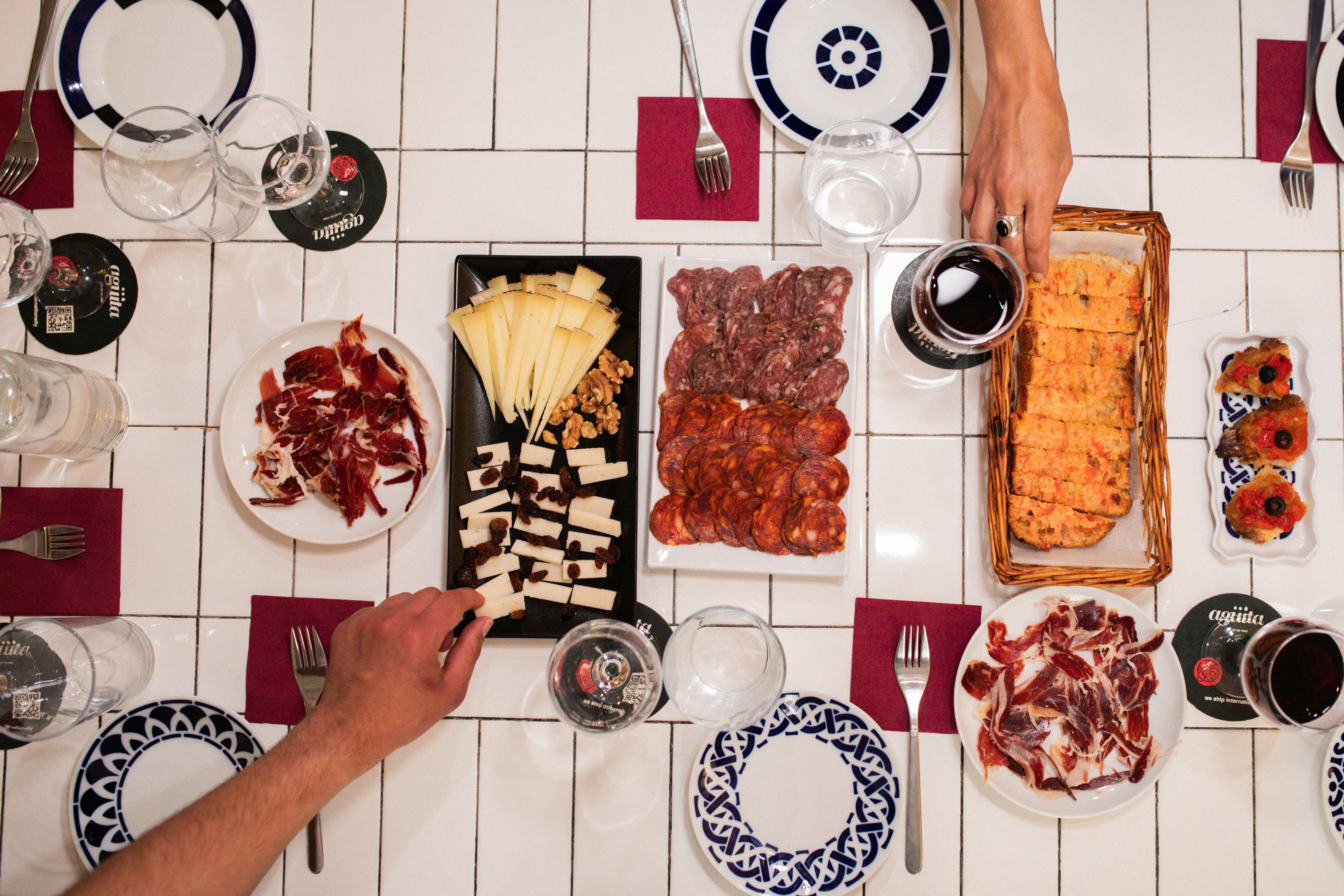 Private tapas and wine walking tour experience