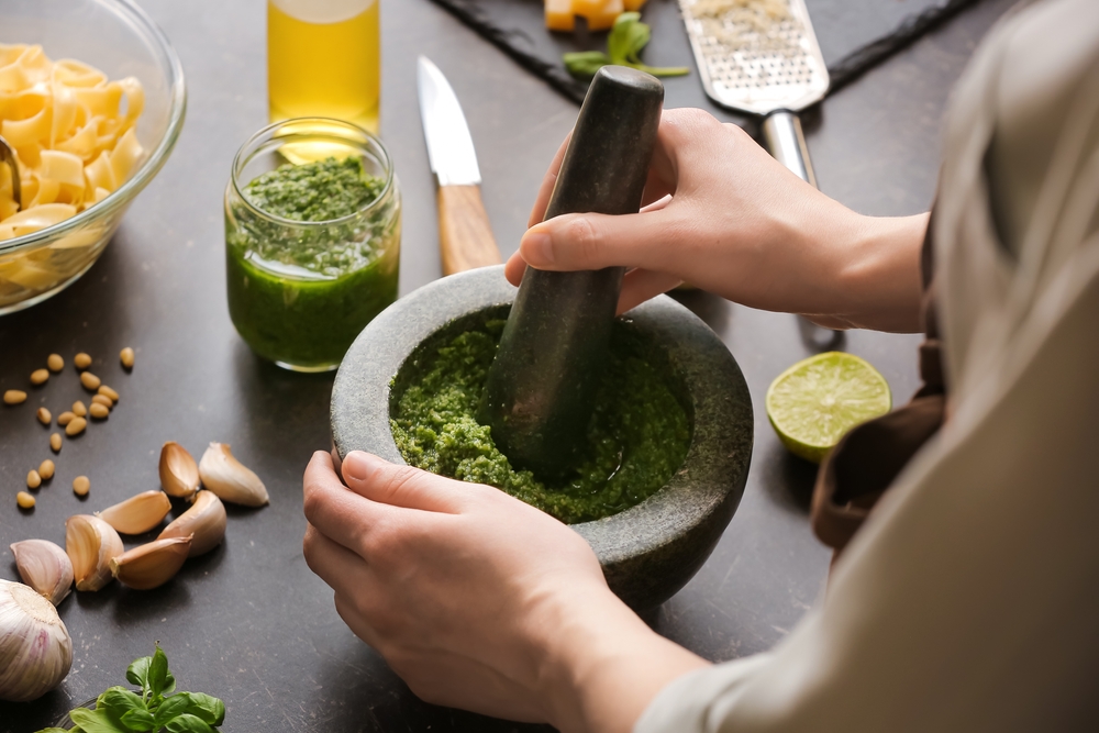 Icons of Italy: Signature Cooking Experience with Carbonara, Pesto Making, Lasagna & Sicilian Cannoli - Photo 3