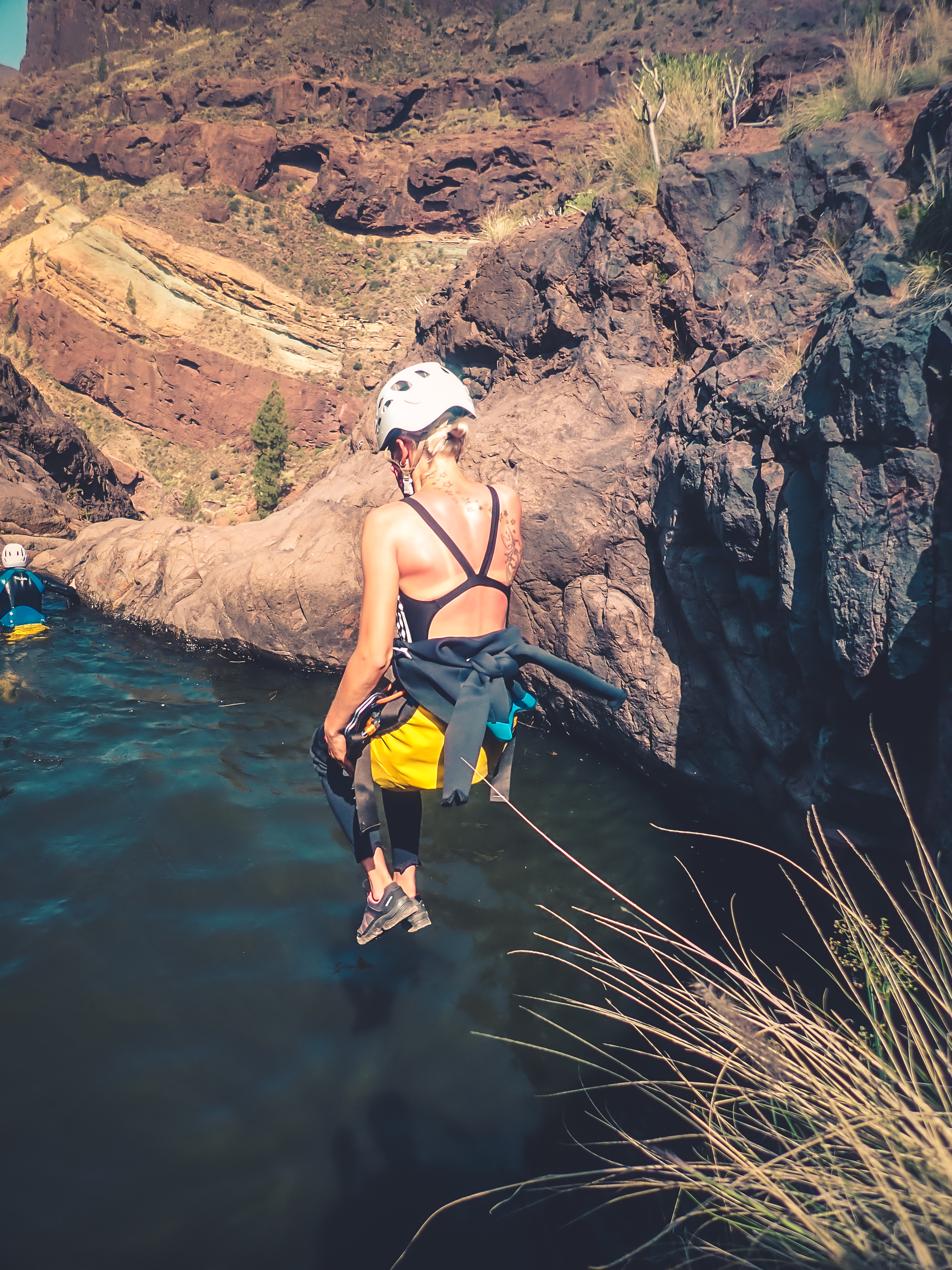 Cliff Jumping Canyoning in The Rainbow Rocks Ravine - Los Azulejos - Photo 19
