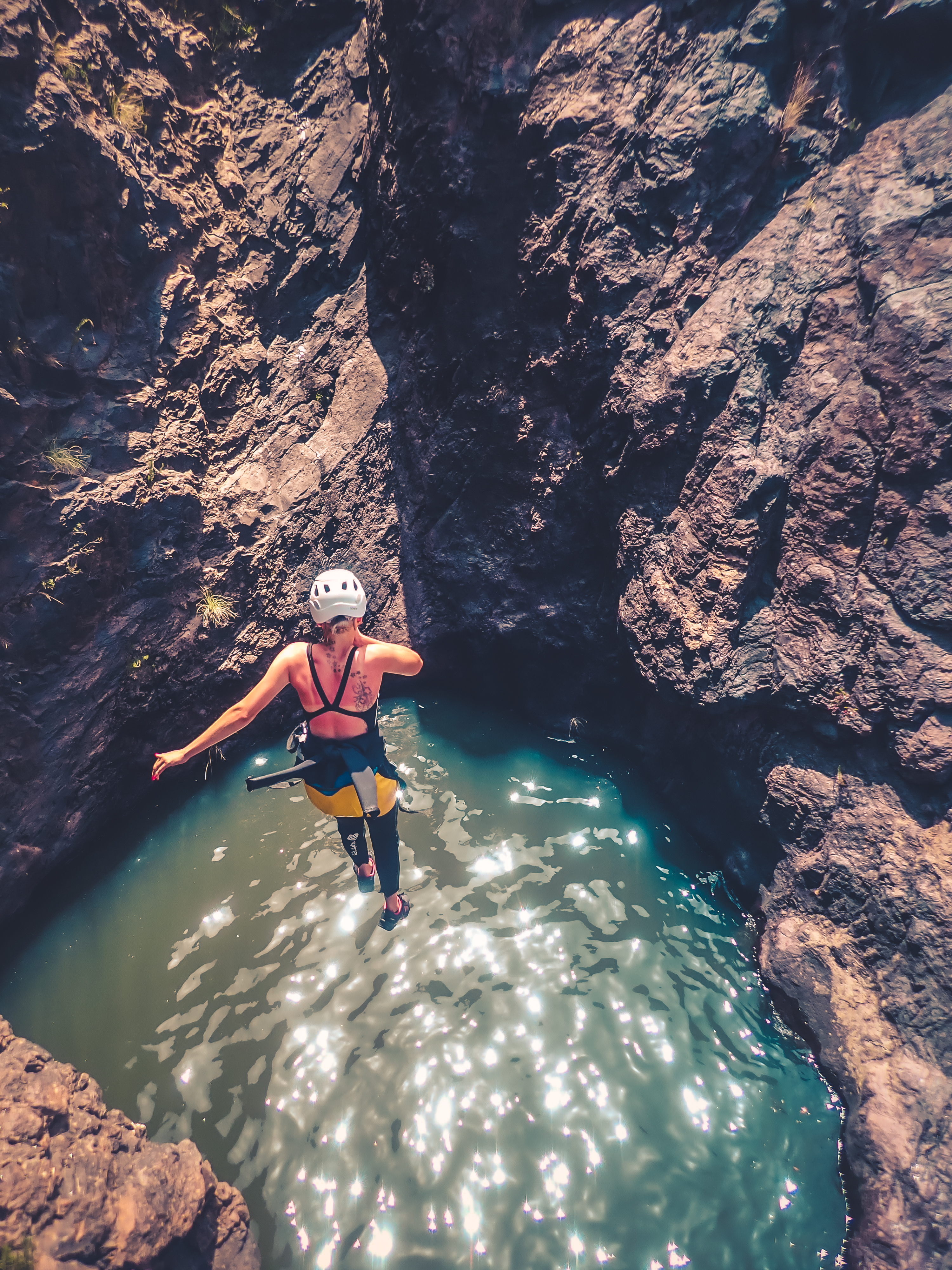Cliff Jumping Canyoning in The Rainbow Rocks Ravine - Los Azulejos - Photo 12
