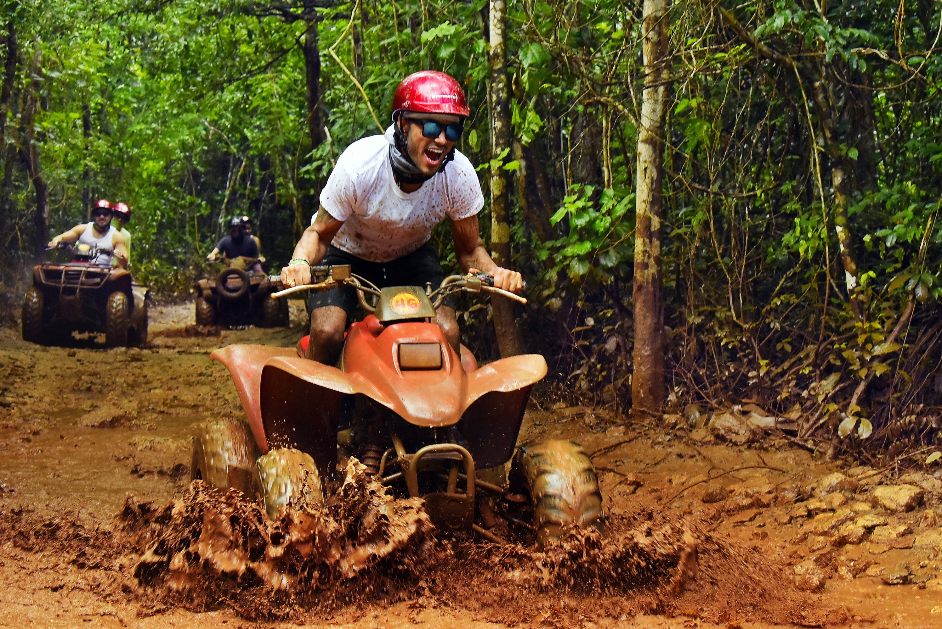 Parque de Aventuras Extremas con ATV sencillo, Tirolesas y Cenote — 17/42