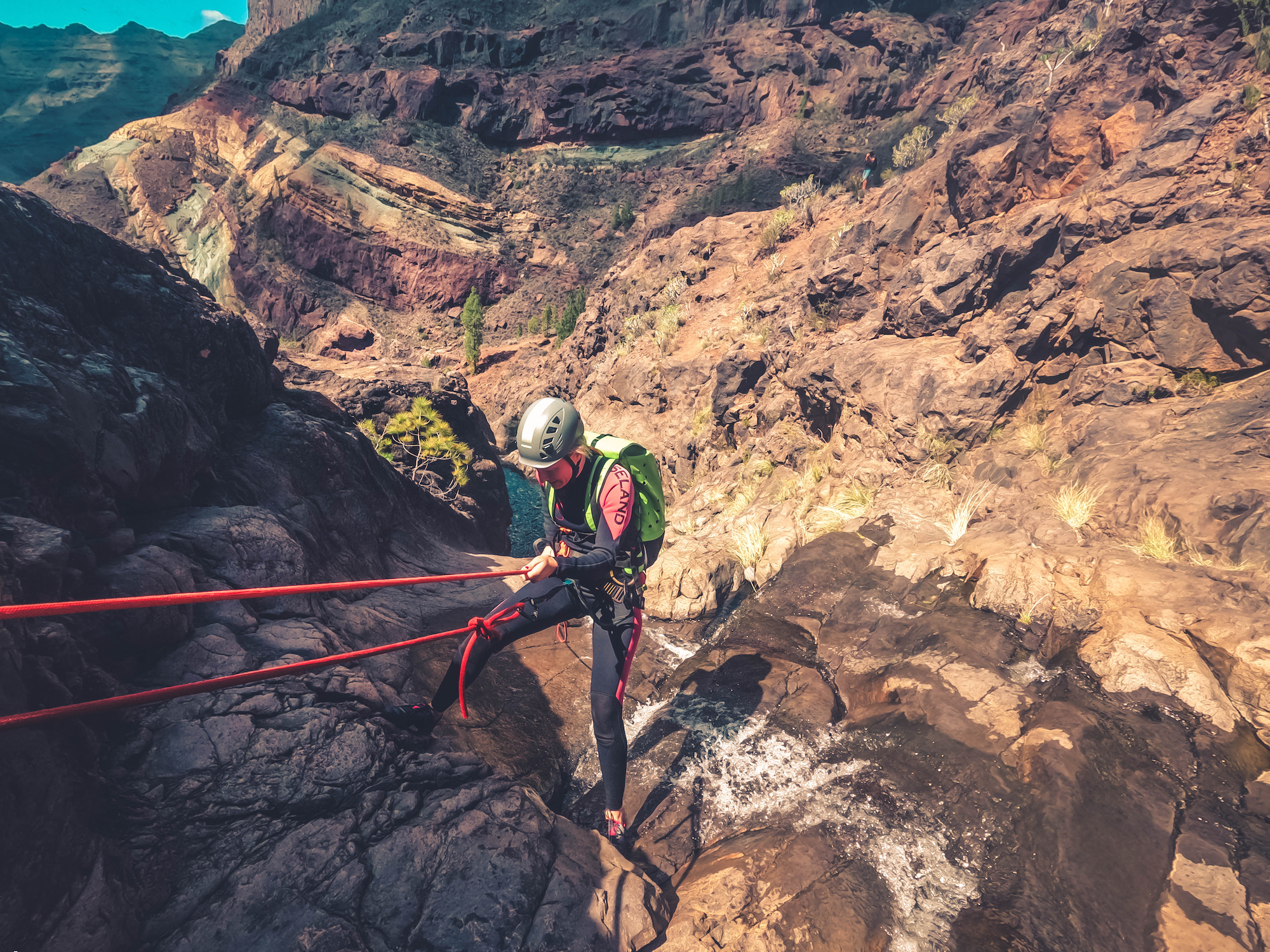 Cliff Jumping Canyoning in The Rainbow Rocks Ravine - Los Azulejos - Photo 16