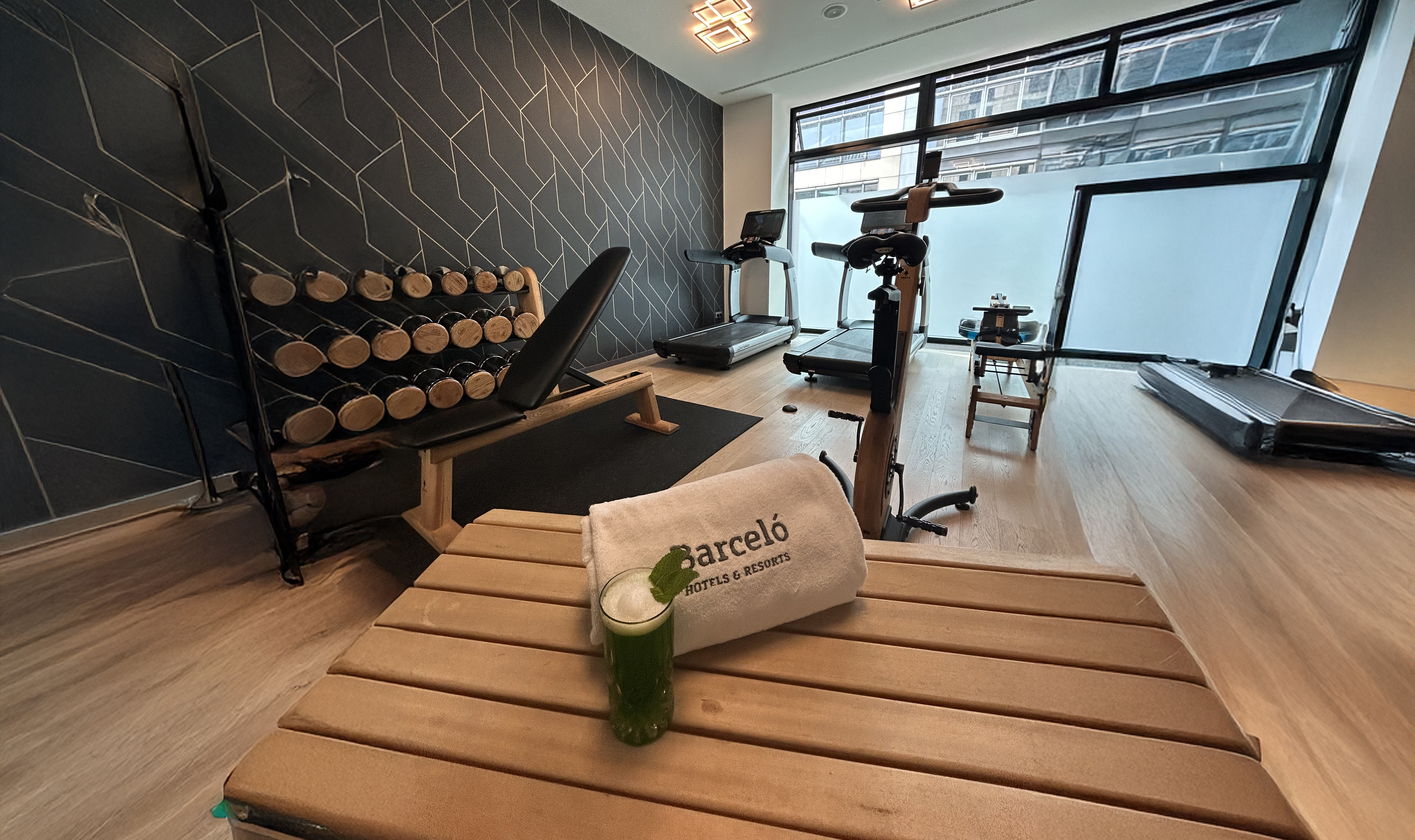 Sauna con zumo antioxidante