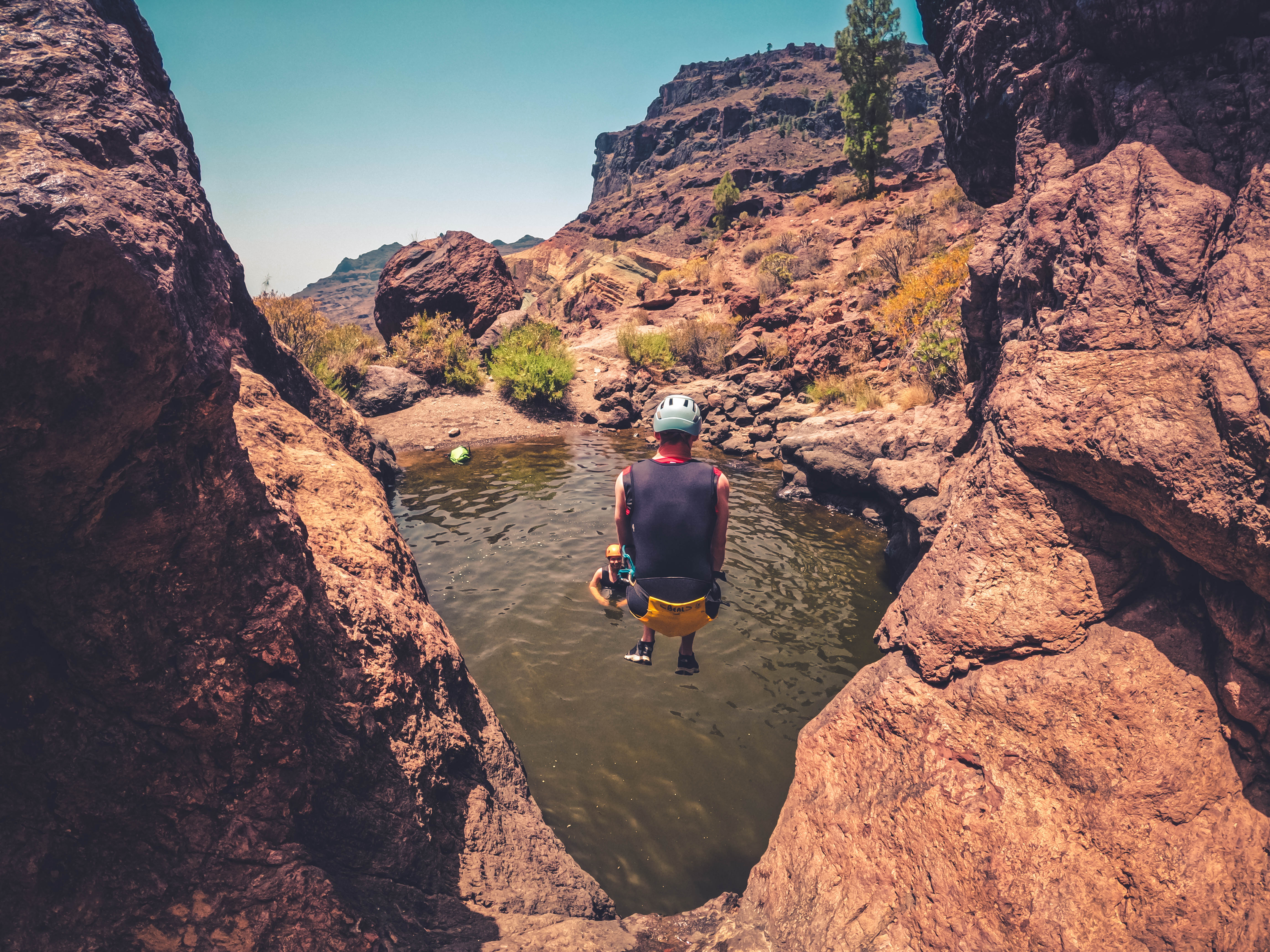 Cliff Jumping Canyoning in The Rainbow Rocks Ravine - Los Azulejos - Photo 30