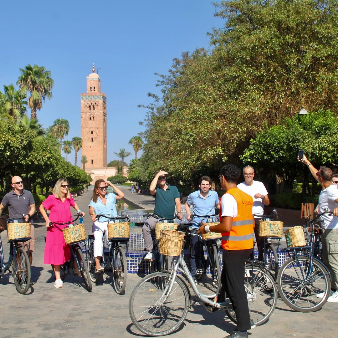 Tour cultural en bicicleta por Marrakech: medina, palacios y vida local