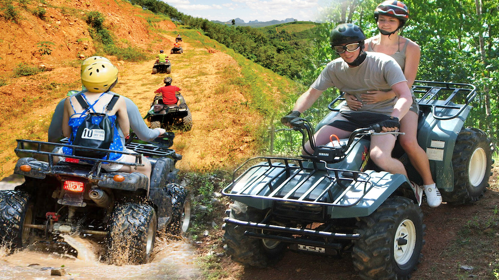 Tour de 3 horas en vehículos todo terreno y rafting en rápidos de 5 km en Phang Nga