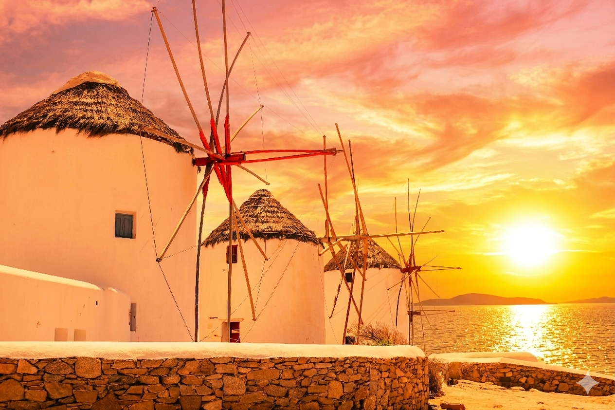Golden Hour Mykonos: la experiencia de caminar al atardecer