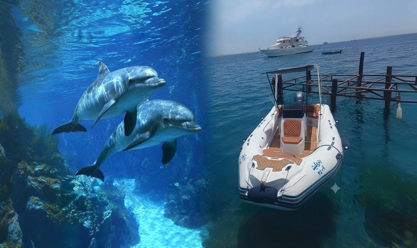 Premium Dolphin House by Private Speed Boat & Snorkeling – Hurghada